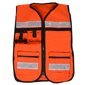 Chaleco Tipo Reportero MRS Naranja Unitalla (pieza)