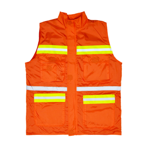 Chaleco Tipo Mariner con Reflejante Naranja (pieza)