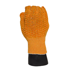 Guante Japonés con Puntos de PVC Criss-Cross Honey Grip MCR 9675LD Naranja (par)