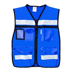 Chaleco Rescatista con 6 Bolsas Jyrsa SR-2021 Azul (pieza)