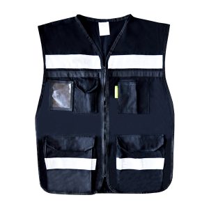 Chaleco Rescatista con 6 Bolsas Jyrsa SR-2021 Negro (pieza)