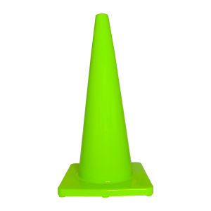 Cono de Seguridad Verde de PVC Premium 70 cm (pieza)