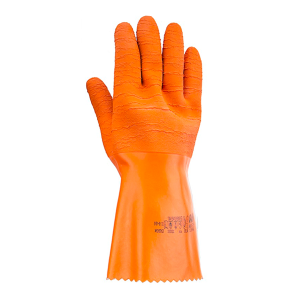 Guante de Látex Corrugado Harpon Mapa 321 Naranja (par)