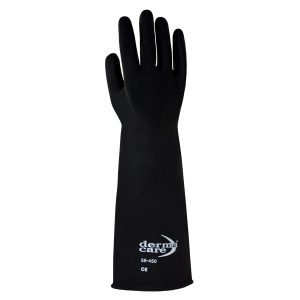 Guante Industrial contra Ácidos DermaCare 56-450 18" Negro (par)