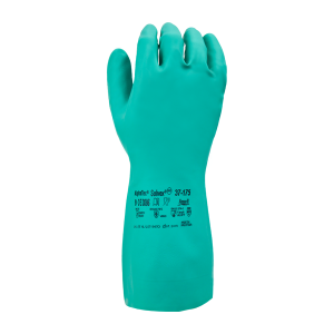 Guante de Nitrilo AlphaTec Solvex Ansell 37-175 Verde (par)