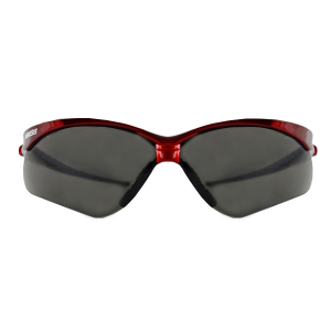 Lente de Seguridad Nemesis Armazón Rojo Mica Gris 22611 (pieza)