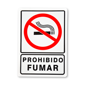 Señalamiento Prohibido Fumar 25 x 35 cm (pieza)