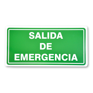 Señalamiento Salida de Emergencia 20 x 40 cm (pieza)