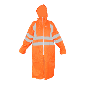 Impermeable Gabardina Premium Lamira AS-4483 Naranja con Reflejante (pieza)
