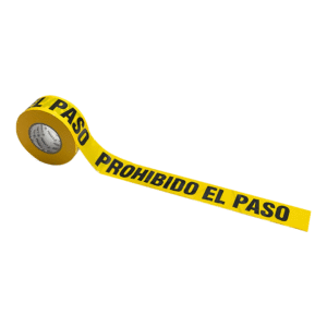 Banda de Prohibido el Paso Amarilla 3" x 300 m (pieza)