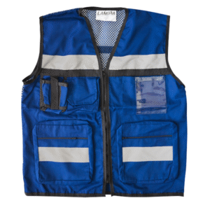 Chaleco Rescatista con Malla en Espalda Azul Marino AS-4414 (pieza)