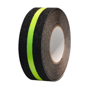 Cinta Antiderrapante Luminosa 2" Negra con Verde Neón 16 m (pieza)