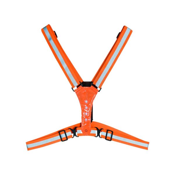 Chaleco de Elásticos con Luces LED Naranja Unitalla (pieza)