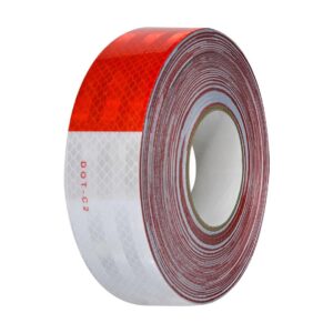 Cinta Reflejante para Vehículo 2 x 45 m Blanca y Roja